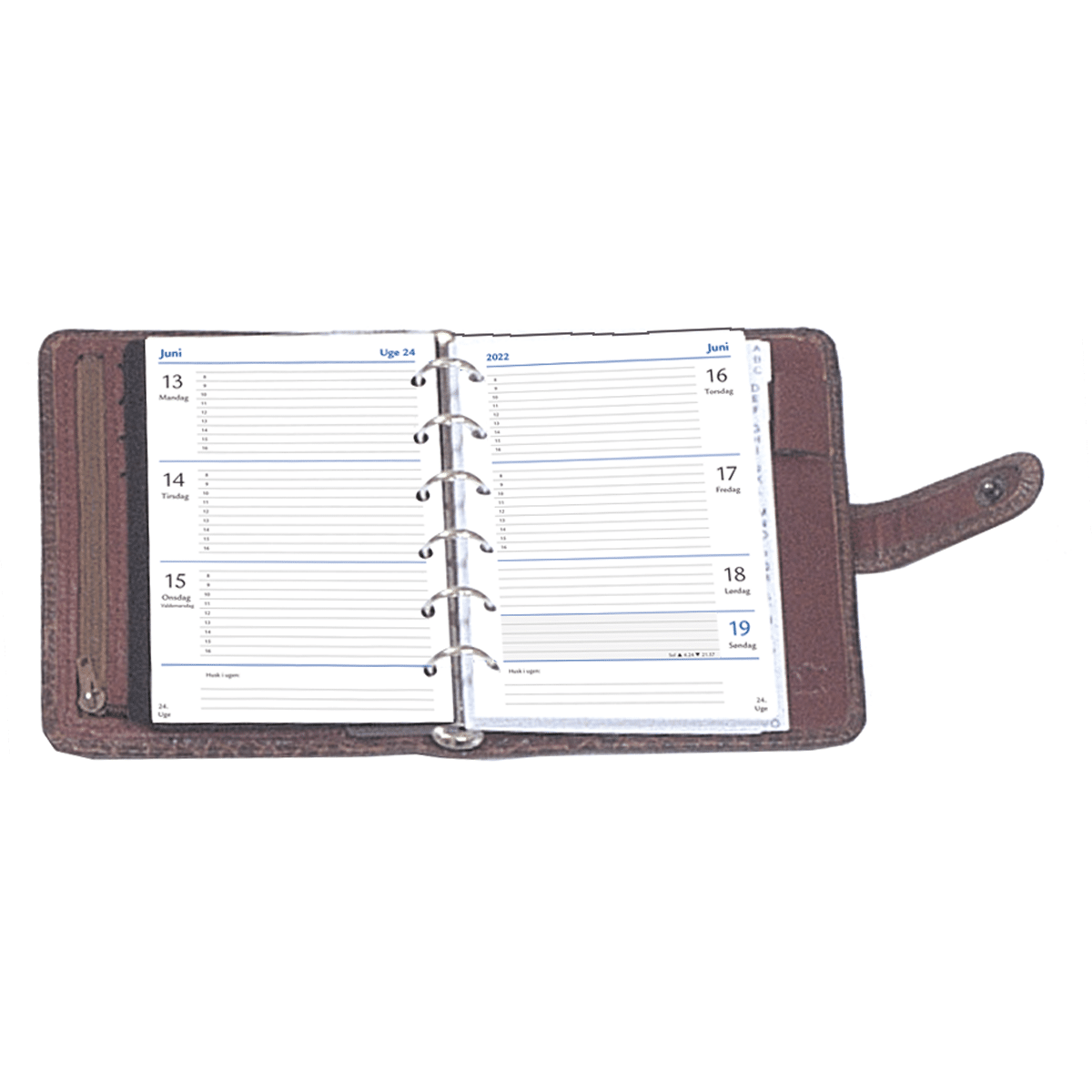 A-plan Pocket 2026 bruntlæder