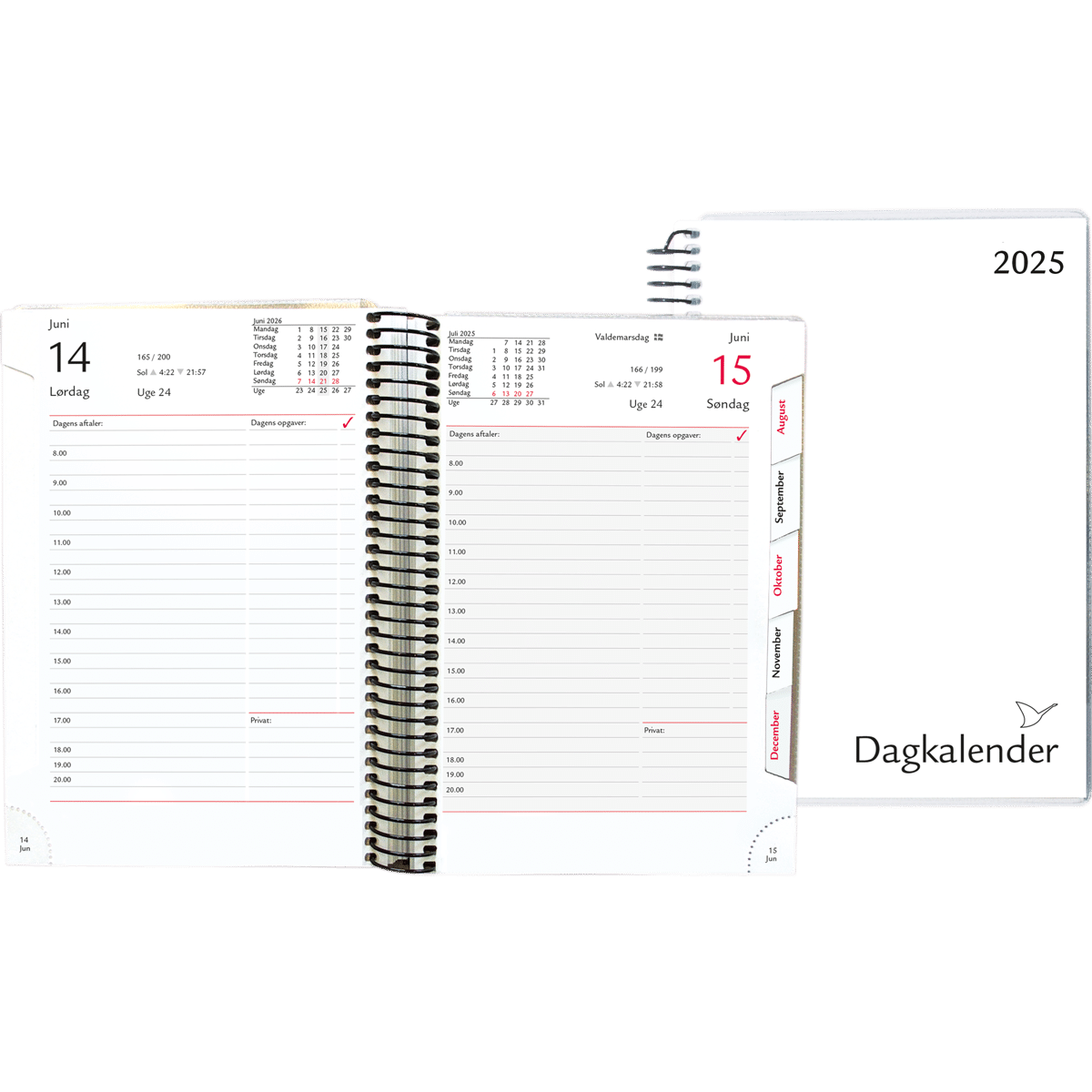 Dagkalender 2025, hvid - Image 2