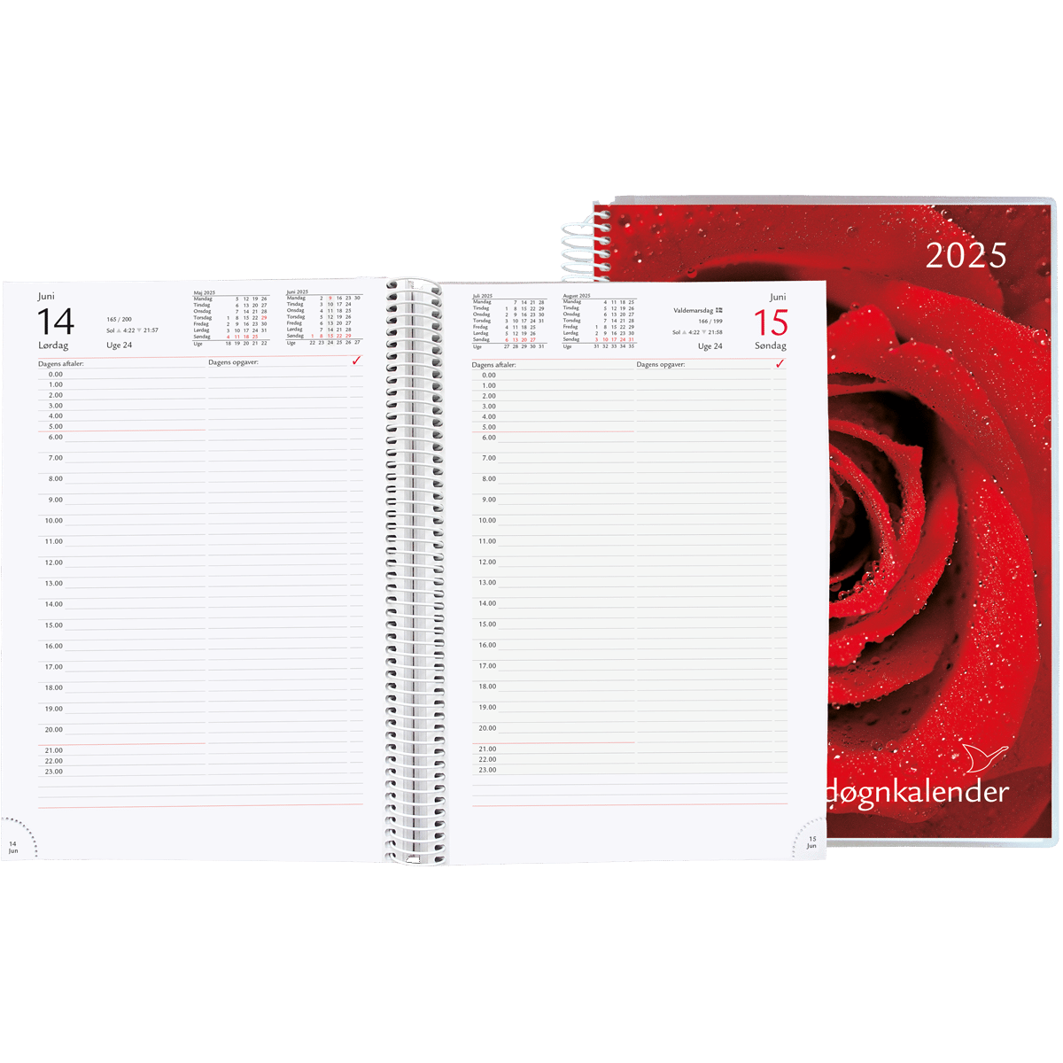 Time/døgnkalender 2025, rose - Image 2