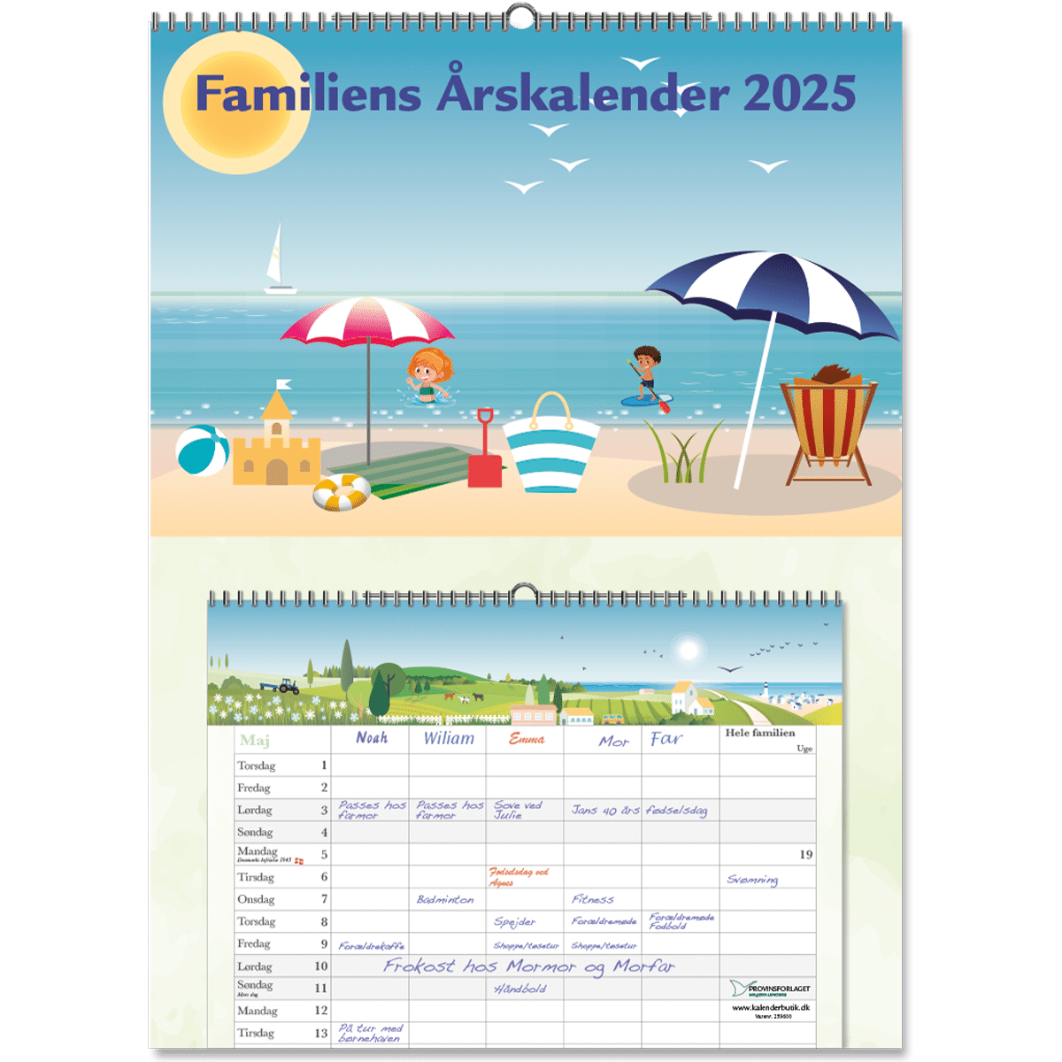 Familiens Årskalender A3 2025
