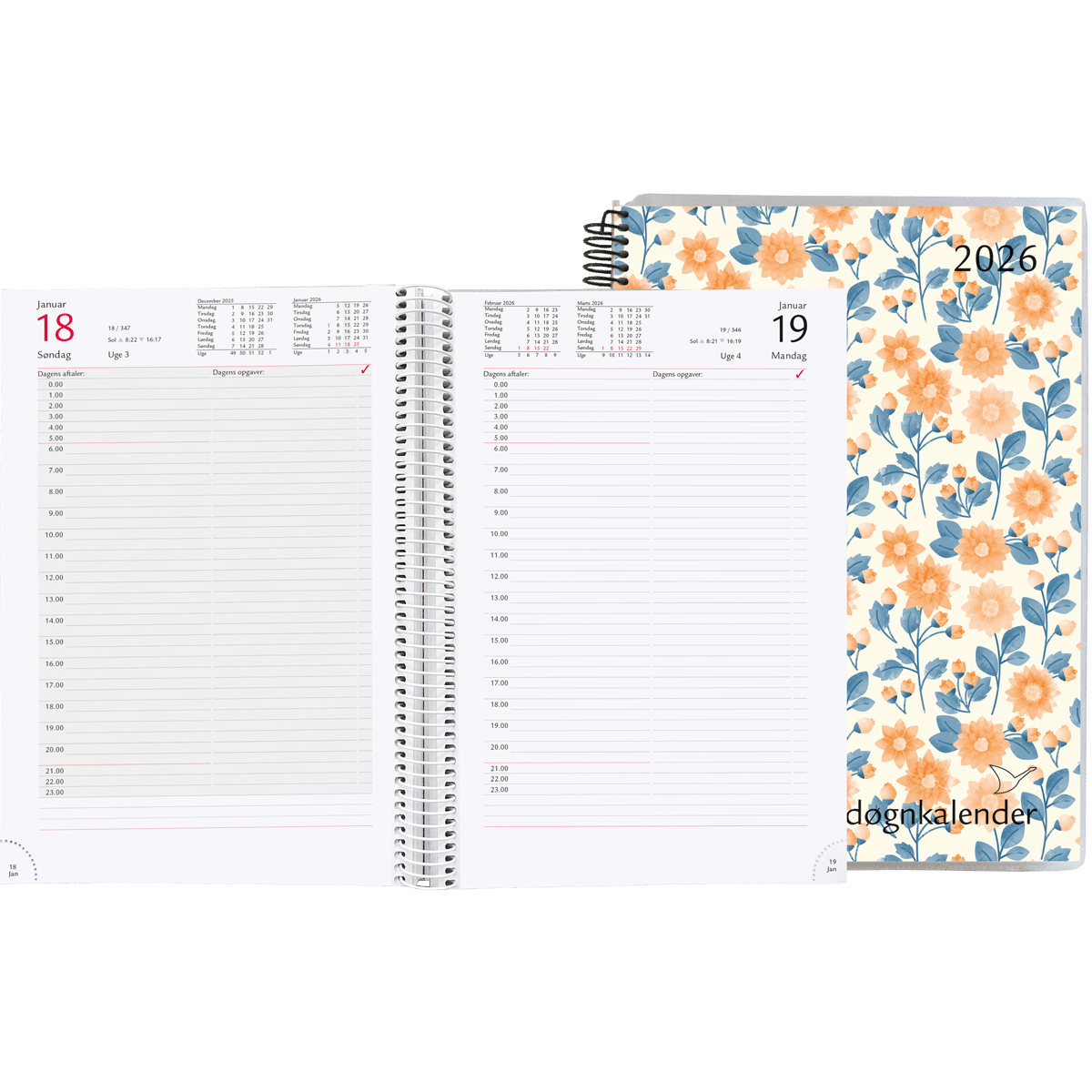 Time/døgnkalender 2026, blomst - Image 2