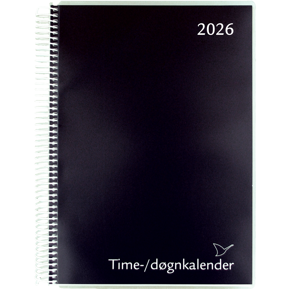 Time/døgnkalender 2026, sort