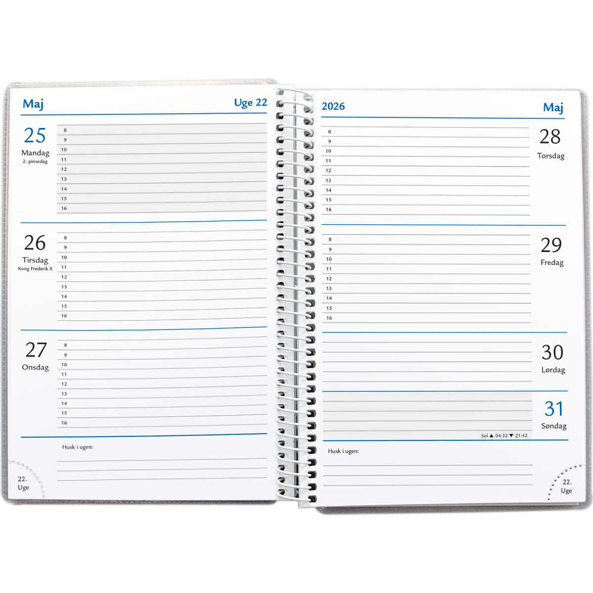 Notatugekalender 2026