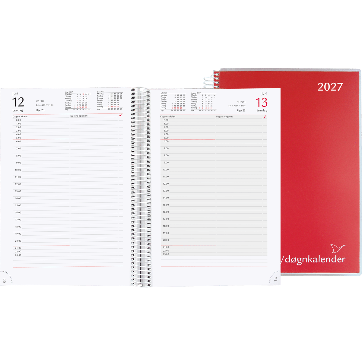 Time/døgnkalender 2027, rød - Image 2