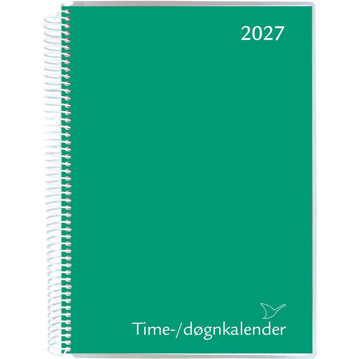Time/døgnkalender 2027, grøn